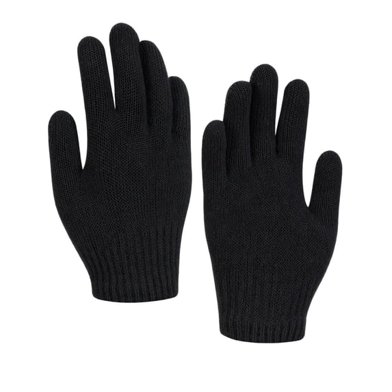 OGLCCG Winter Gloves for Boys Girls Kids Warm Thermal Stretchy Full Fingers Cotton Knitted Gloves Mittens for Cold Weather Size 3-8