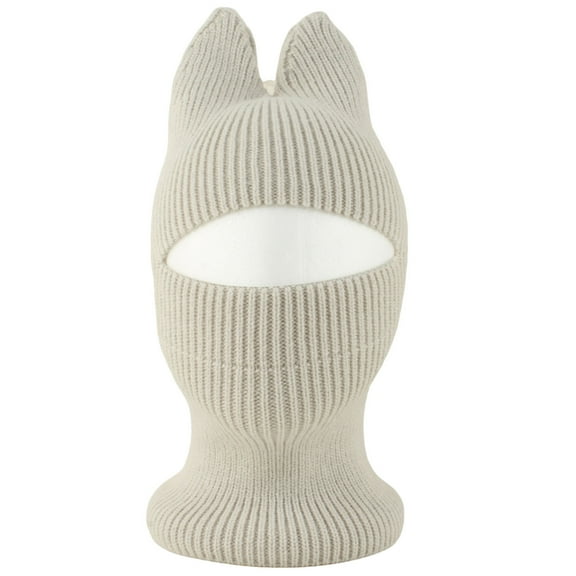 OGLCCG Winter Knitted Balaclava Face Mask for Boys Girls Windproof Cold Weather Warm Outdoor Sports Skull Beanie Cap Knitted Scarf Hat Balaclava