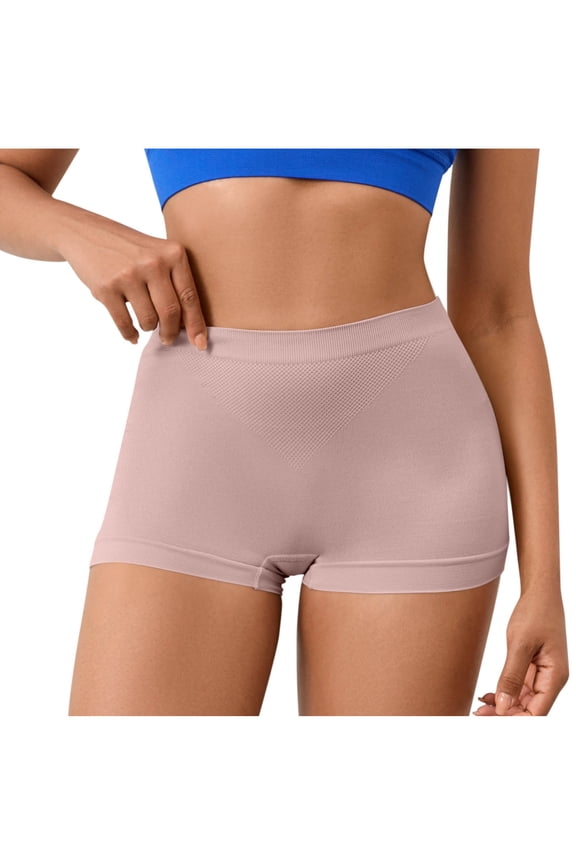 Women Butt Lifter Panties Padded Shapewear Hip Enhancer Pads Seamless Underwear Shorts Solid Color Boyshorts