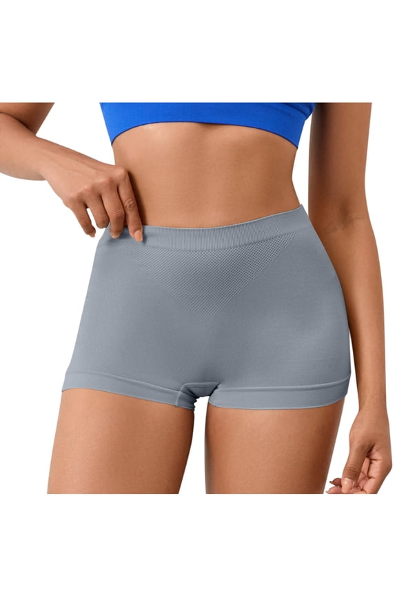 Women Butt Lifter Panties Padded Shapewear Hip Enhancer Pads Seamless Underwear Shorts Solid Color Boyshorts