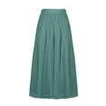 thumbnail image 1 of OGLCCG Women Pleated Maxi Skirts Summer Elastic High Waist Long Tulle Skirts Flowy Swing A-Line Casual Beach Tutu Skirt,M, 1 of 6