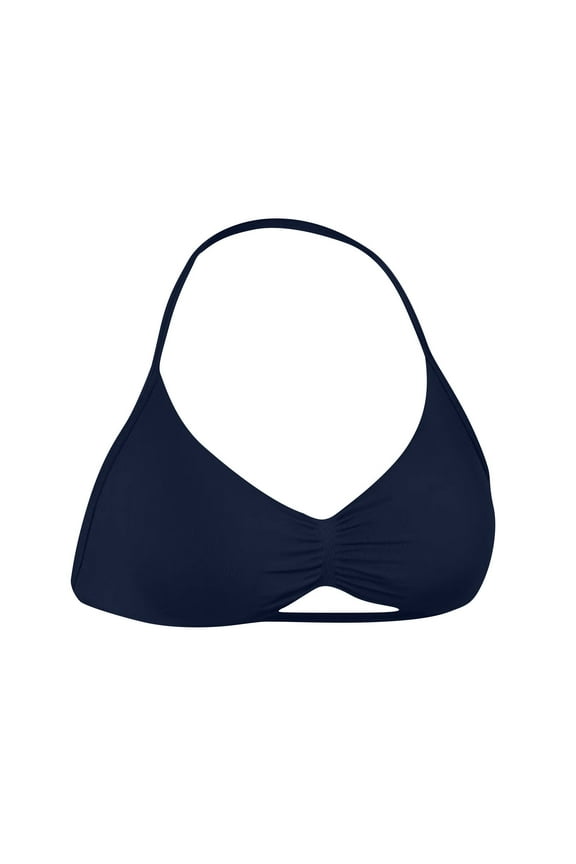 Women's Halter Sports Bra Backless Padded Impact Strappy Bra Wireless Stretchy Workout Gym YogaBralette Top with Removable Cups