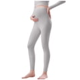 thumbnail image 1 of OGLCCG Women's Maternity Leggings Over The Belly Maternity Yoga Pants Slim Fit Stretch Soft Cotton Workout Pregnancy Leggings, 1 of 5
