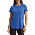 thumbnail image 1 of OGLCCG Women's Open Back Workout Tops Short Sleeve Quick Dry Athletic Shirts Moisture Wicking Gym Yoga Tee for Running Exercise, 1 of 7