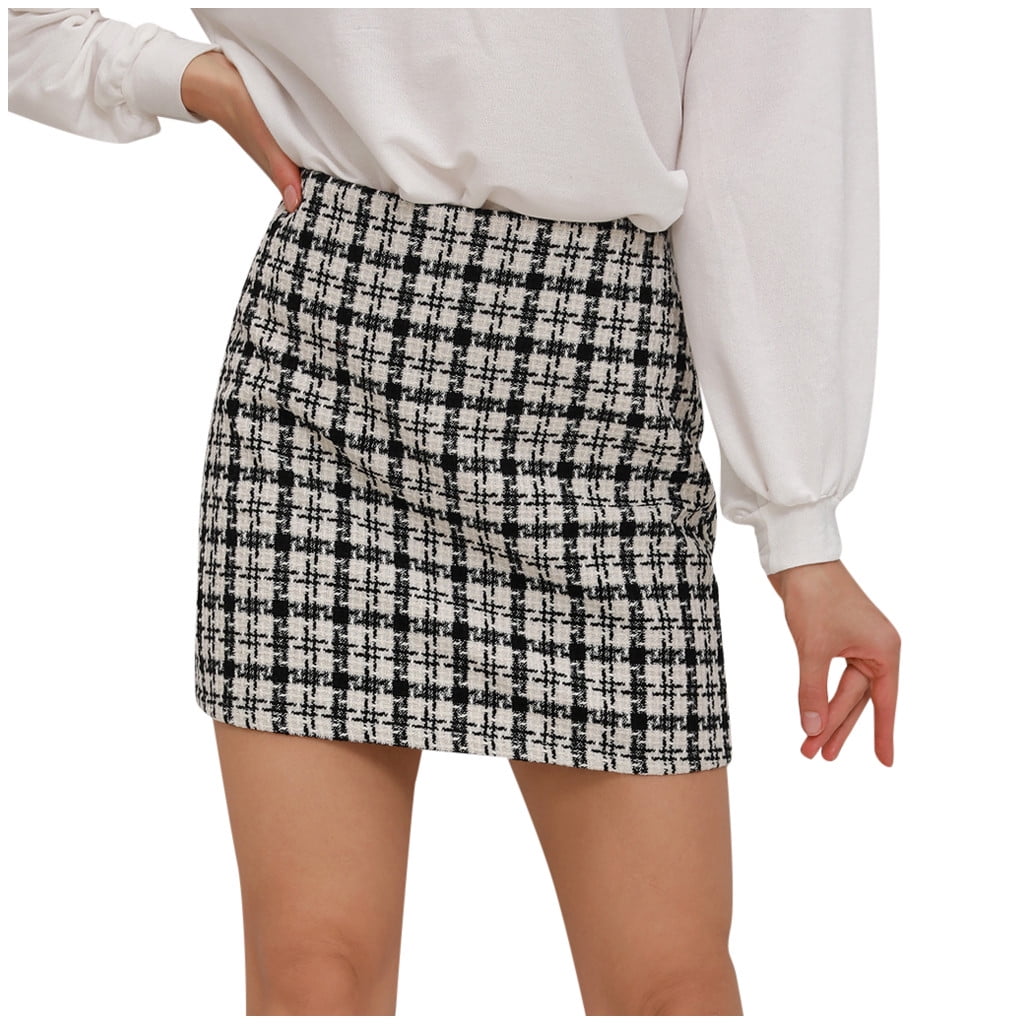 Jade highwaist mini skirt check Sサイズ Jade highwaist mini skirt check Sサイズ ANDMARY】Jade highwaist