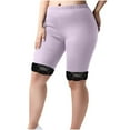 thumbnail image 1 of OGLCCG Women's Plus Size Short Leggings Elastic Waist Ultra Soft Under Dress Shorts Summer Casual Breathable Mid Thigh Leggings Pants, 1 of 4