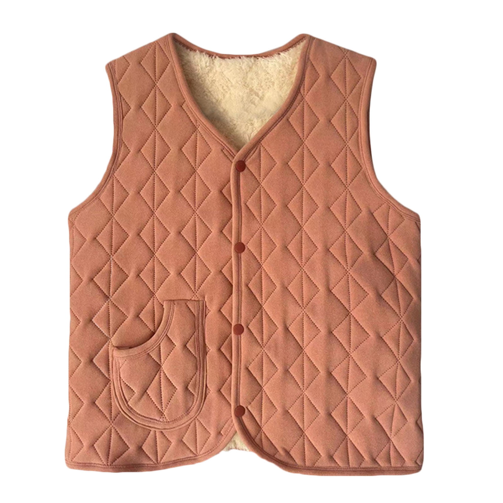 Fartey Plus Size Womens Fuzzy Fleece Vest Winter Warm Sleeveless Zip Up Sherpa Jacket Pockets Soft Lightweight Cozy Solid Color Waistcoat Outerwear A