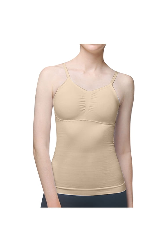 Women's Shapewear Scoop Neck Compression Cami Tank Tops Plus Size Seamless Camisole