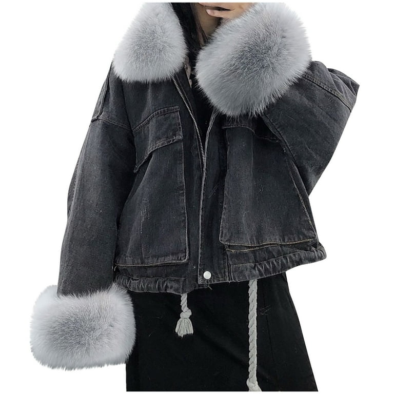 Oversized Sherpa Womens Jean Jacket With Sherpa Lining Madewell