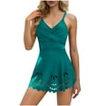 thumbnail image 1 of OGLCCG Womens One Piece Swimsuit V Neck Wrap Skirt Bathing Suit with Cutout Summer Modest Twist Front Swim Dress, 1 of 8