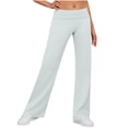thumbnail image 1 of OGLCCG Yoga Pants for Women Low Rise Straight Leg Sweatpants Y2k Solid Color Stretchy Soft Loose Gym Workout Lounge Pants,XL,Gray, 1 of 7