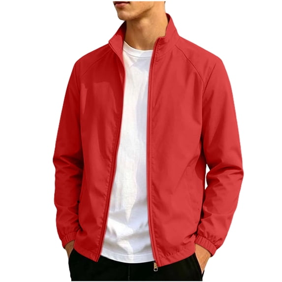 OGLCCG Youth Boys Windbreaker Lightweight Breathable Raincoat Outdoor Full Zip Windproof Rain Jacket with Pockets 12-19 Years
