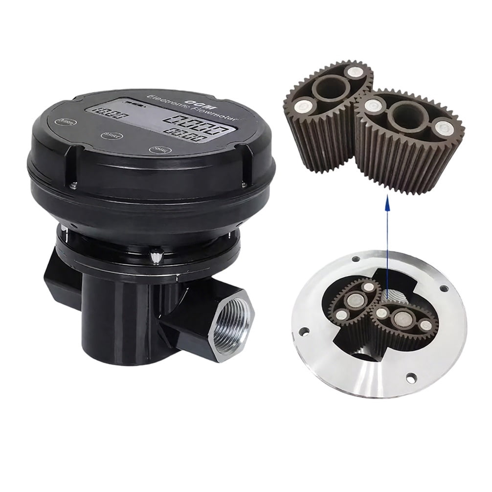 OGM Digital Oval Gear Flow Meter 1inch High Precision Electronic Fuel ...