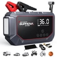 thumbnail image 1 of OGORI 7000A Car Jump Starter with Air Compressor 150PSI, 12V Portable Jump Box Battery Booster Charger (Up to 10.0L Gas/8.0L Diesel), Car Jumper Starter with LCD Display & 3-in-1 Emergency LED Light, 1 of 12