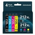 thumbnail image 1 of OGOUGUAN Compatible Ink Cartridges Replacement 212XL, Black Cyan Magenta Yellow, 4 Pack, 1 of 8