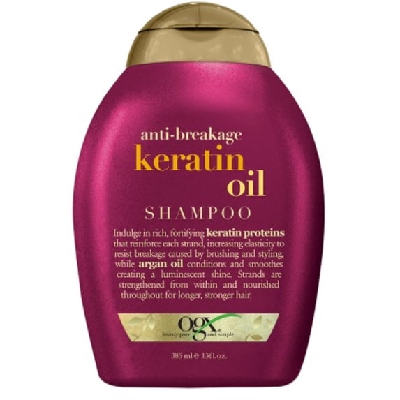 OGX Anti-Breakage Keratin Oil Shampoo 13 oz (Pack of 2)