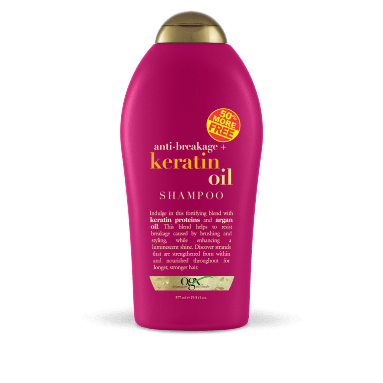 OGX Anti-Breakage Keratin Oil Shampoo, 19.5 FL OZ - Walmart.com
