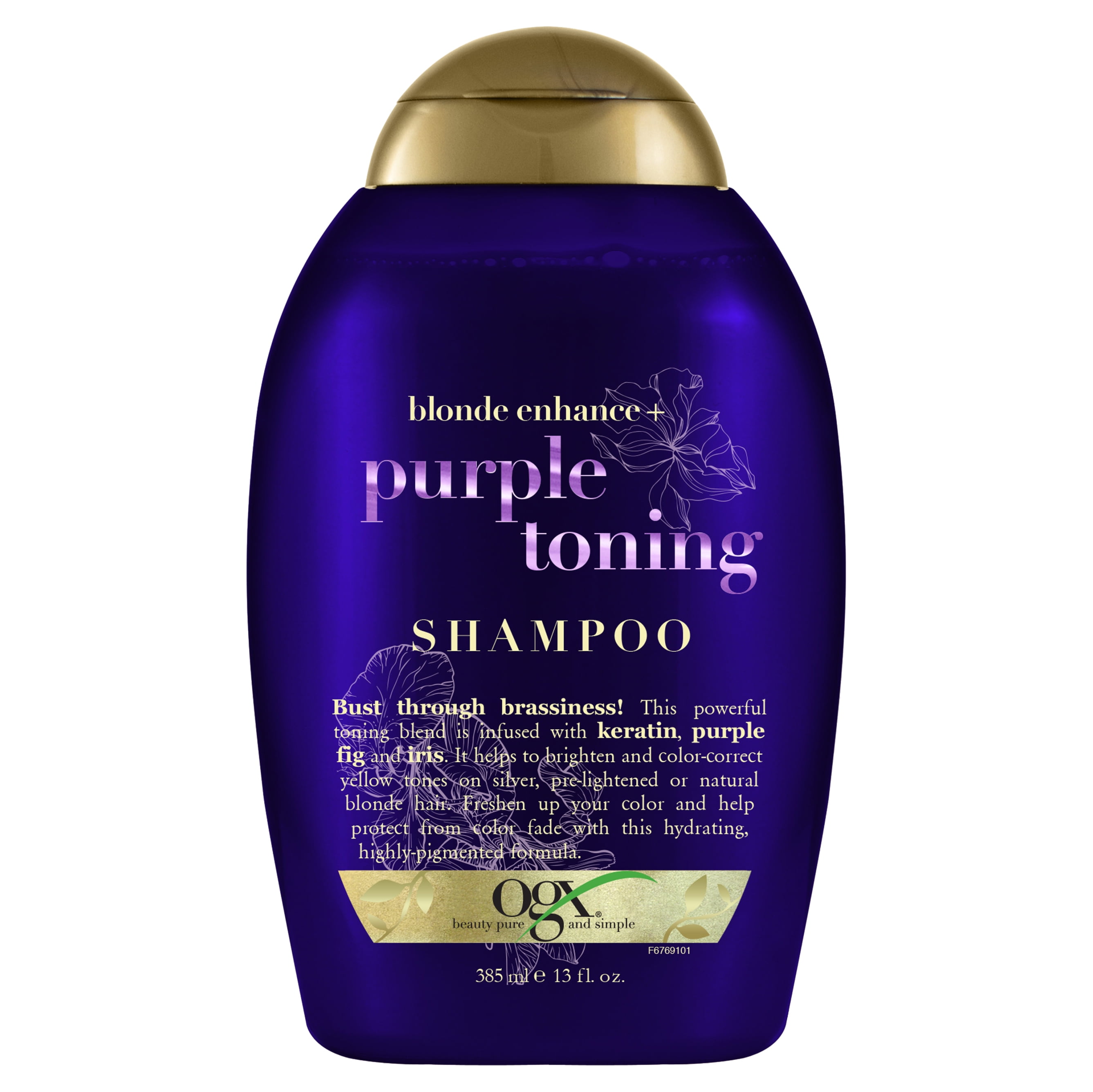 Tilsvarende mangel pulsåre OGX Blonde Enhanced + Purple Toning Color Protection Shampoo with Keratin,  13 fl oz - Walmart.com