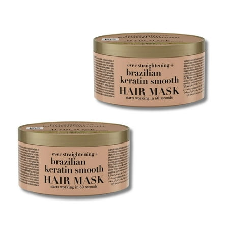 OGX Brazilian Keratin Smooth Hair Mask 300 ml 2 Pack