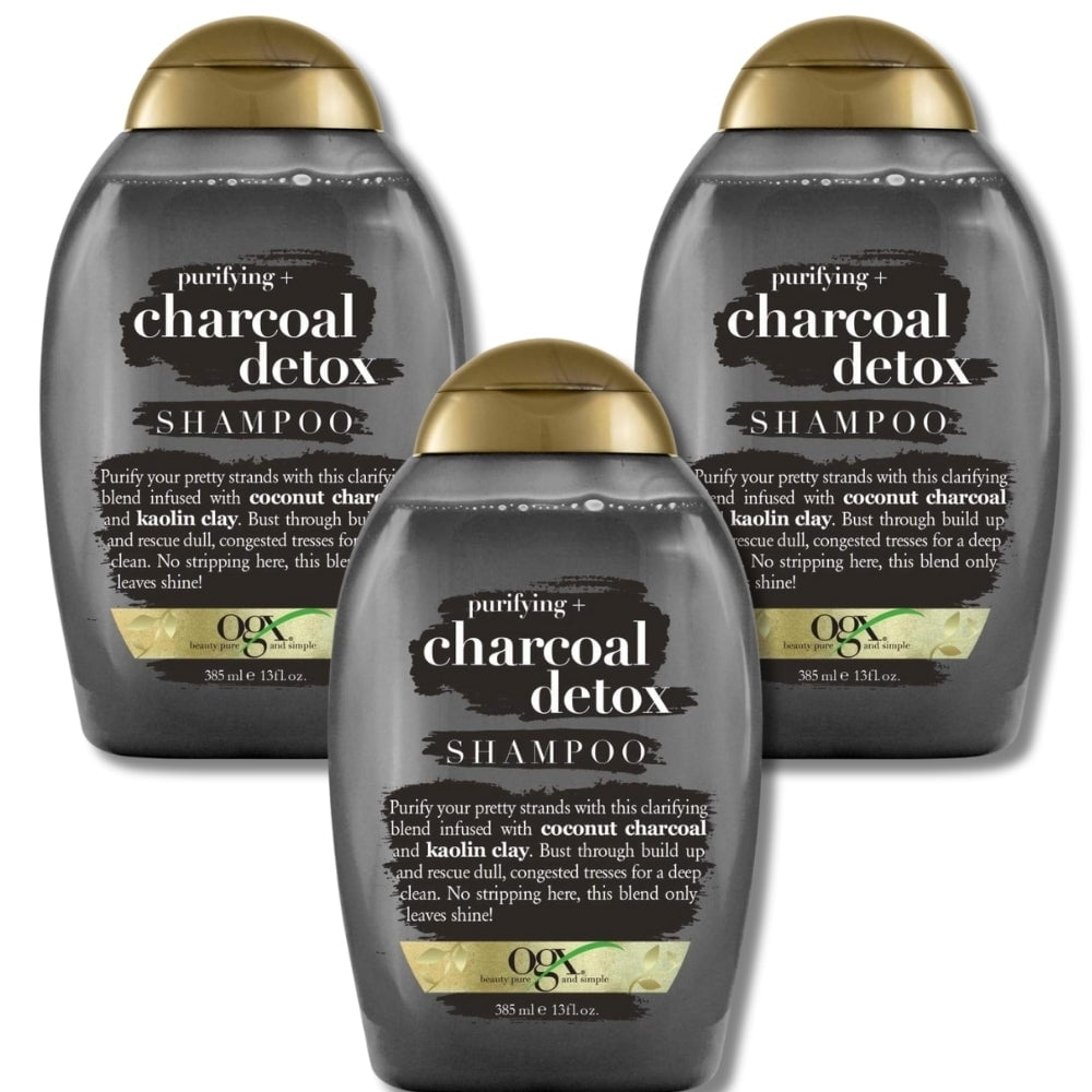 OGX Charcoal Detox Shampoo 385 ml 3 Pack