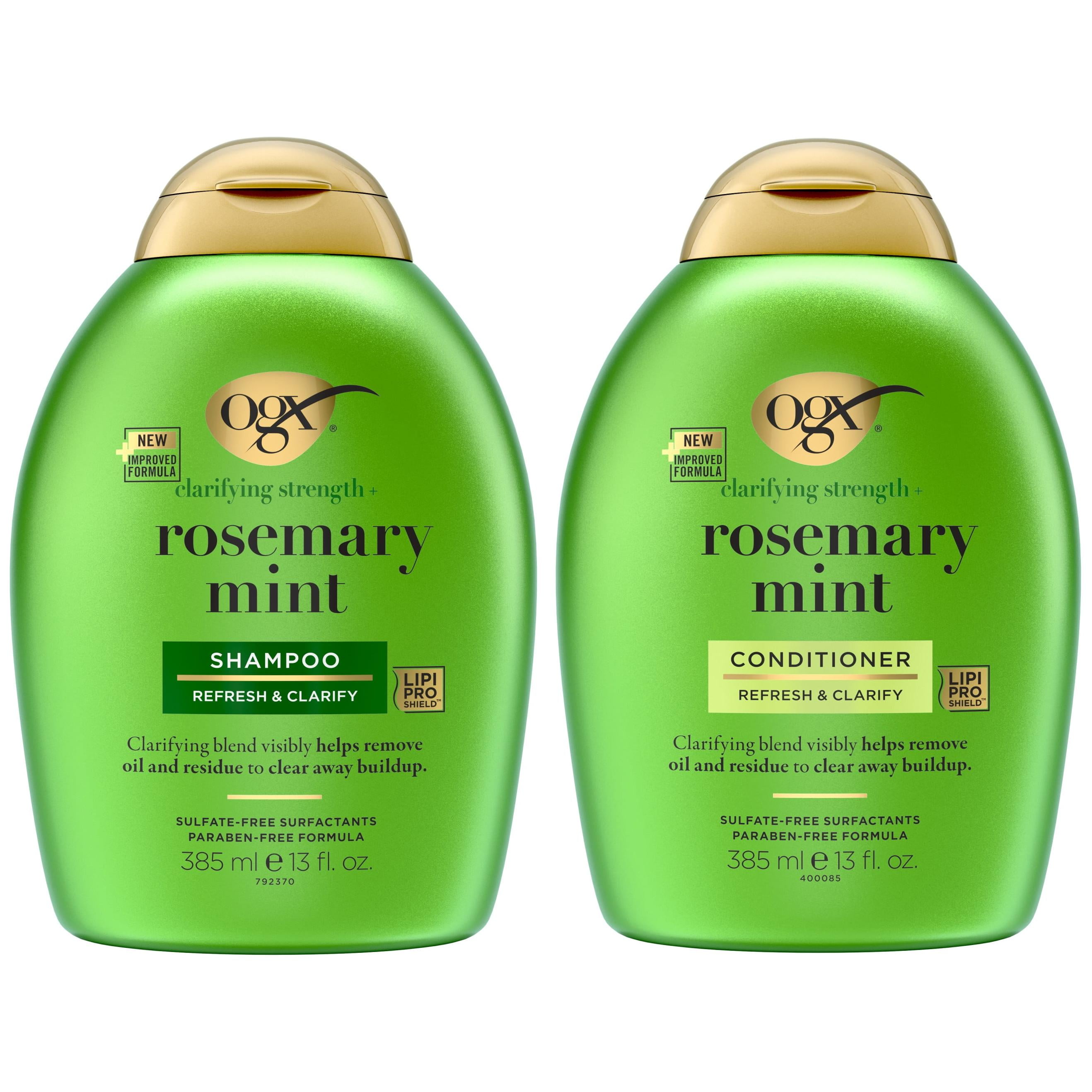 OGX Clarifying Strength + Rosemary Mint Hair Shampoo & Conditioner Set, 13 fl. oz
