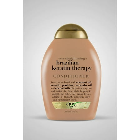 OGX Ever Straightening + Brazilian Keratin Therapy Hair-Smoothing Daily Conditioner, 13 fl oz
