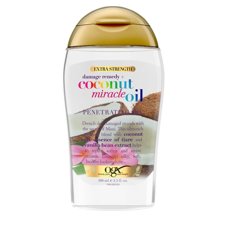 OGX Coconut Miracle Oil Penetrating Hair Oil Treatment, 3.3oz