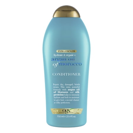 OGX Extra Strength Hydrate & Repair Moisturizing Daily Conditioner with Argan Oil, 25.4 fl oz