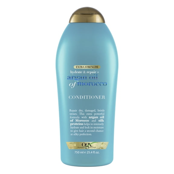 OGX Extra Strength Hydrate & Repair Moisturizing Daily Conditioner with Argan Oil, 25.4 fl oz