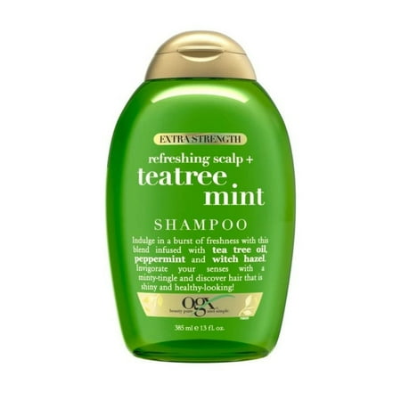 OGX Extra Strength Refreshing Scalp + Shampoo, Teatree Mint, 13 Oz
