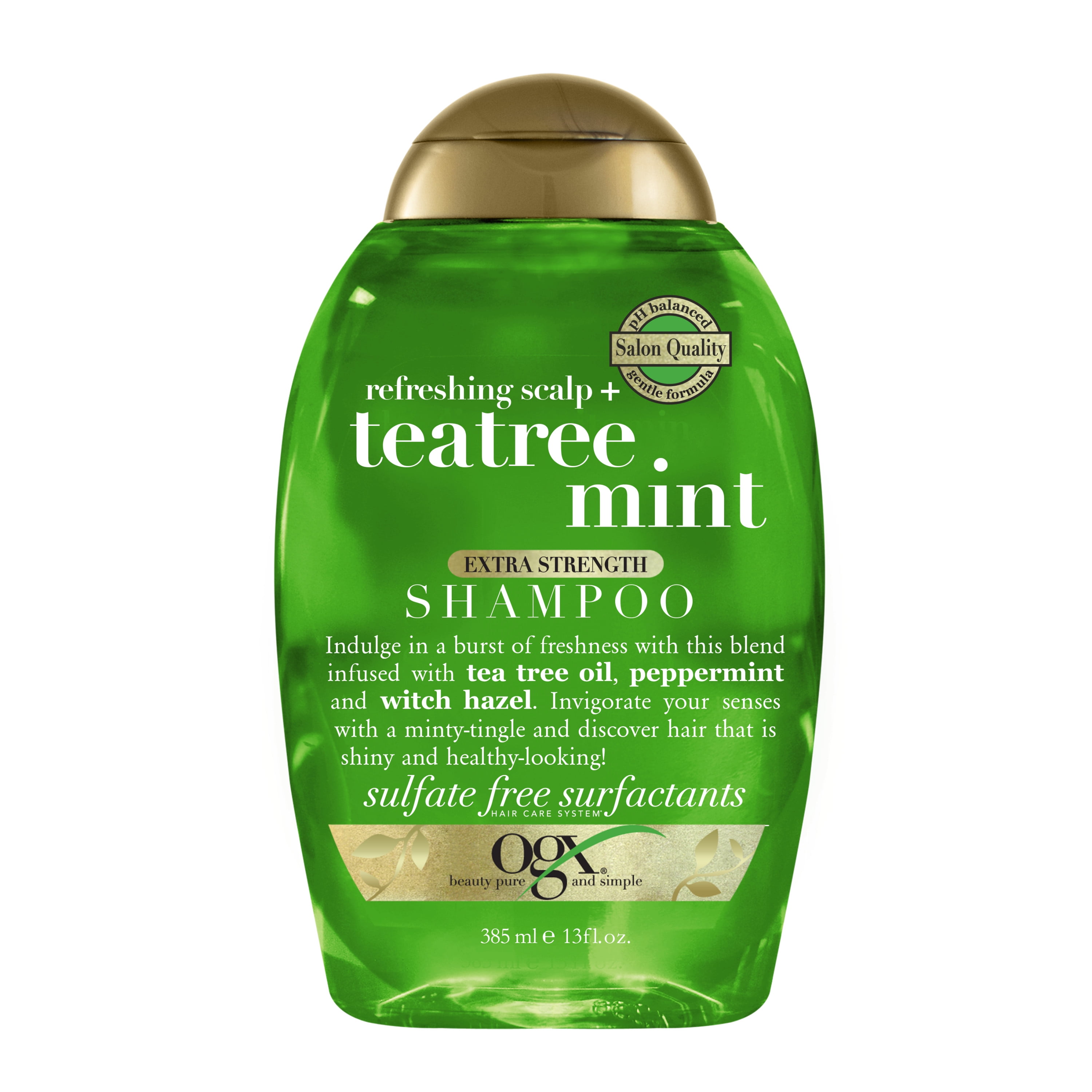 OGX Extra Strength Refreshing Scalp + Teatree Mint Daily Shampoo, 13 fl oz - Walmart.com