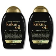 OGX Hydrate and Defrizz Kuku&iacute; Oil Conditioner 385ml 2 Pack