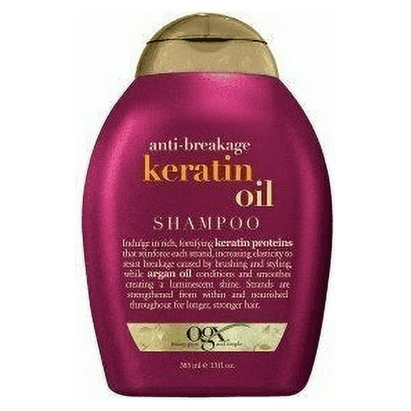 OGX Keratin Oil Shampoo Strength & Length Anti-Breakage Care 13 oz, 2-Pack