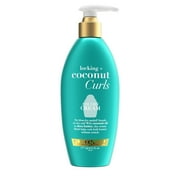 OGX Locking + Coconut Curls Color Protection Hair Styling Cream, 6 fl oz
