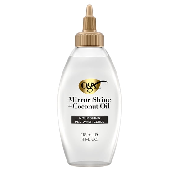 OGX Mirror Shine + Coconut Oil Nourishing Pre-Wash Gloss, 4 fl. oz