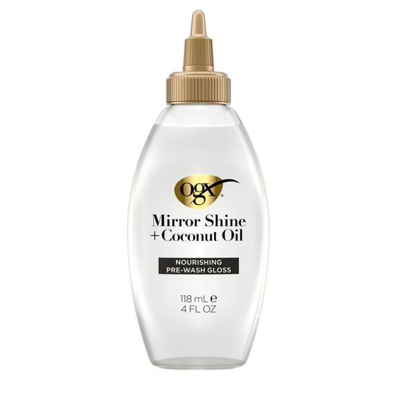 OGX Mirror Shine + Coconut Oil Nourishing Pre-Wash Gloss, 4 fl. oz