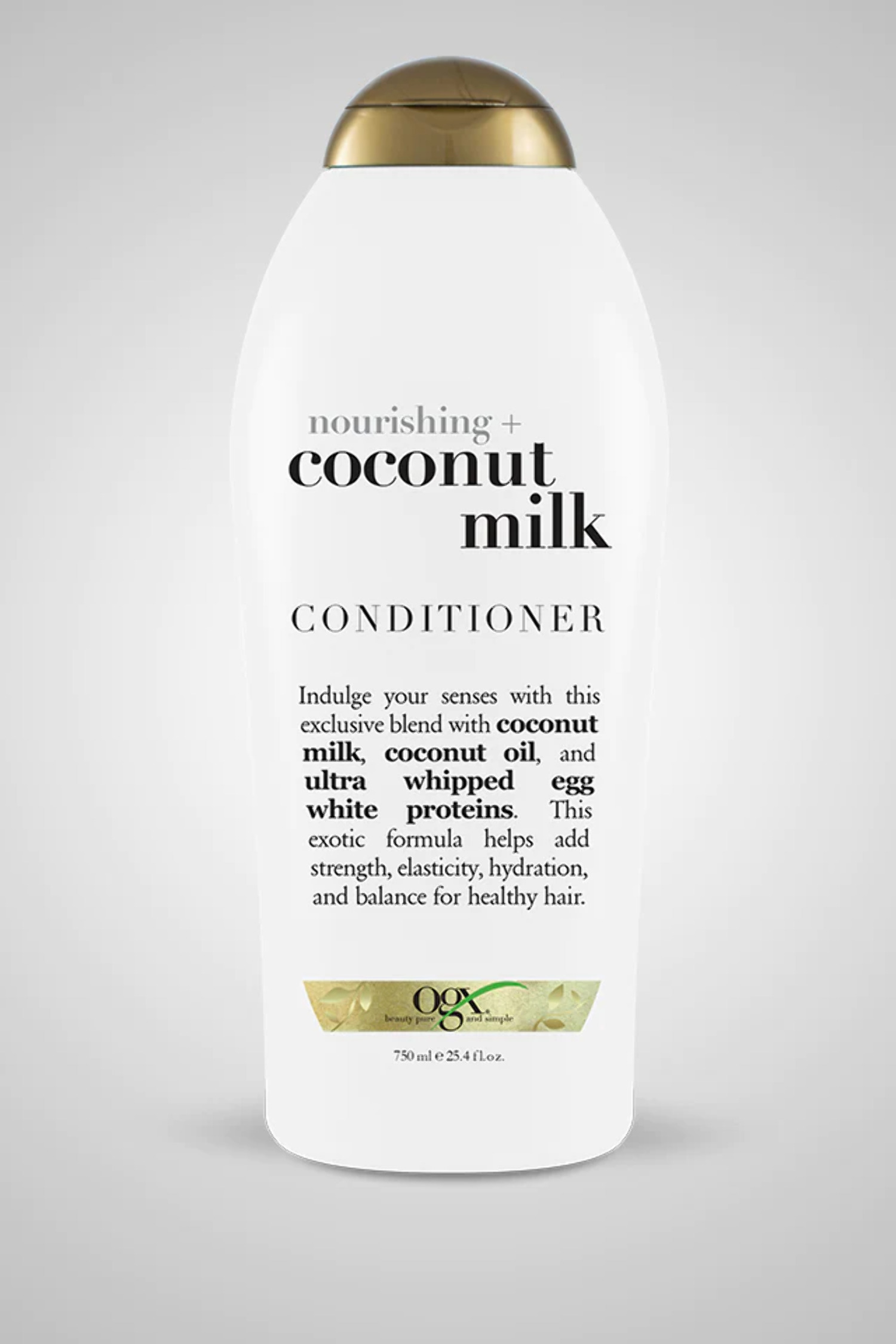OGX Nourishing + Coconut Milk Moisturizing Conditioner with Egg White Protein, 19.5 fl oz - image 1 of 2