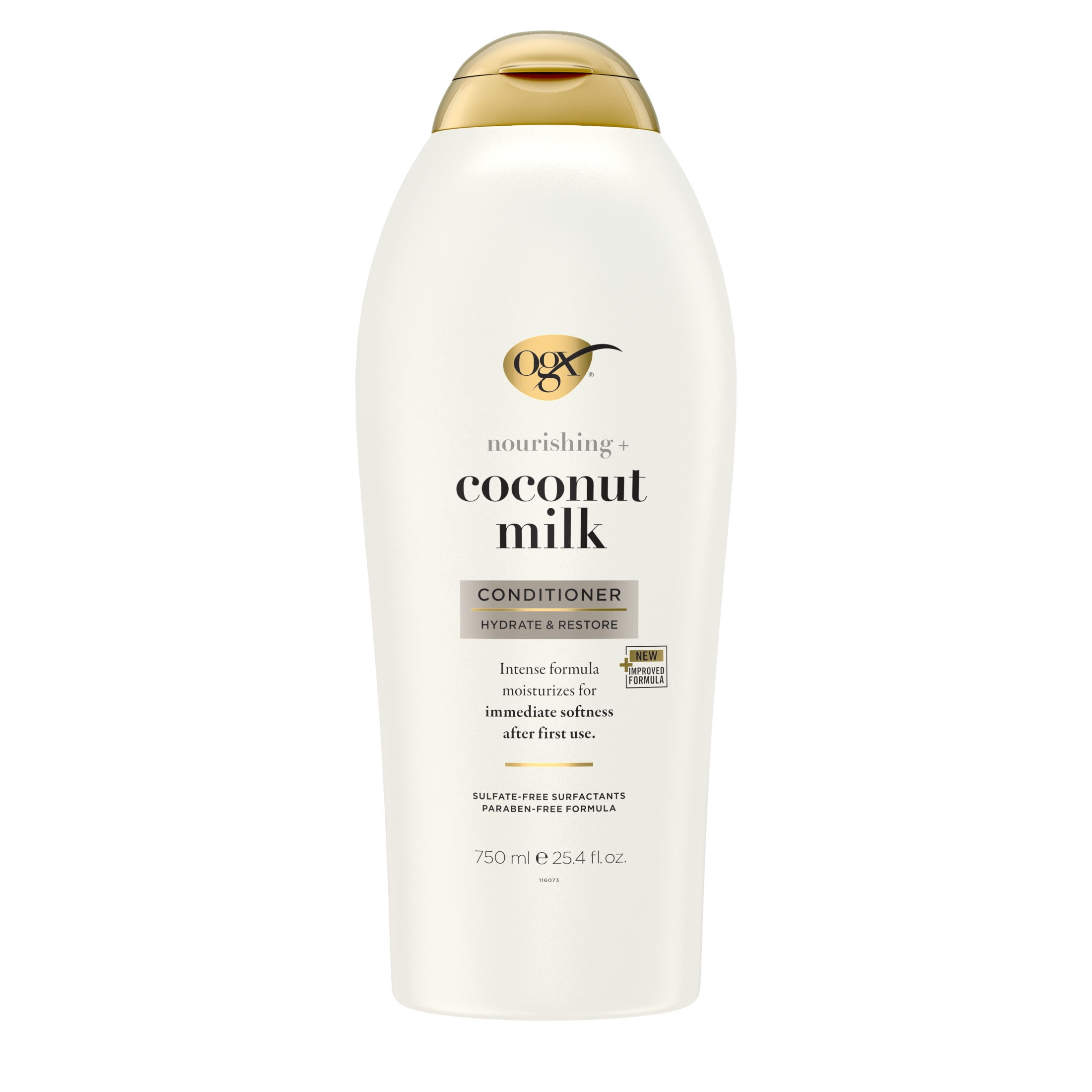 OGX Nourishing + Coconut Milk Moisturizing Daily Conditioner with Egg White Protein, 25.4 fl oz