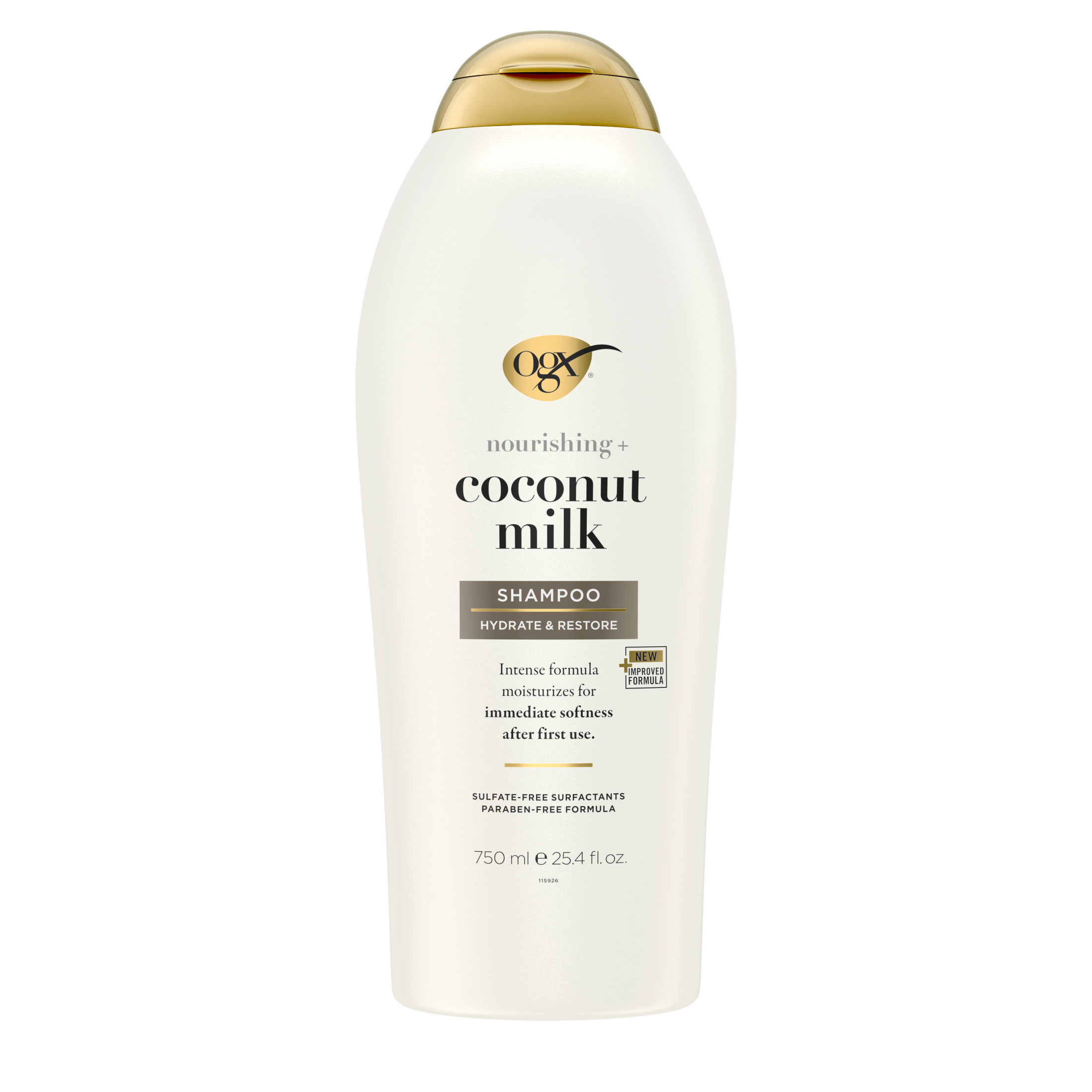 OGX Nourishing + Coconut Milk Moisturizing Daily Shampoo with Egg White Protein, 25.4 fl oz - image 1 of 10