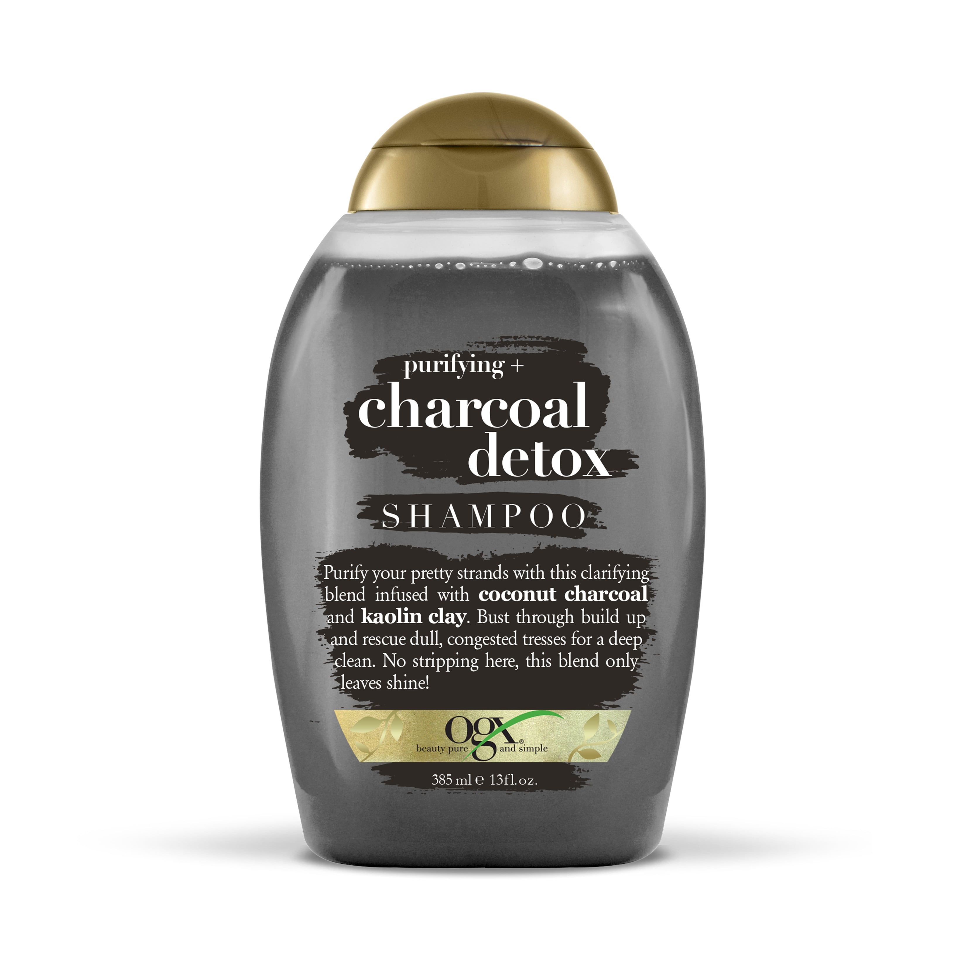 OGX Purifying + Charcoal Detox Shampoo for Buildup Removal and