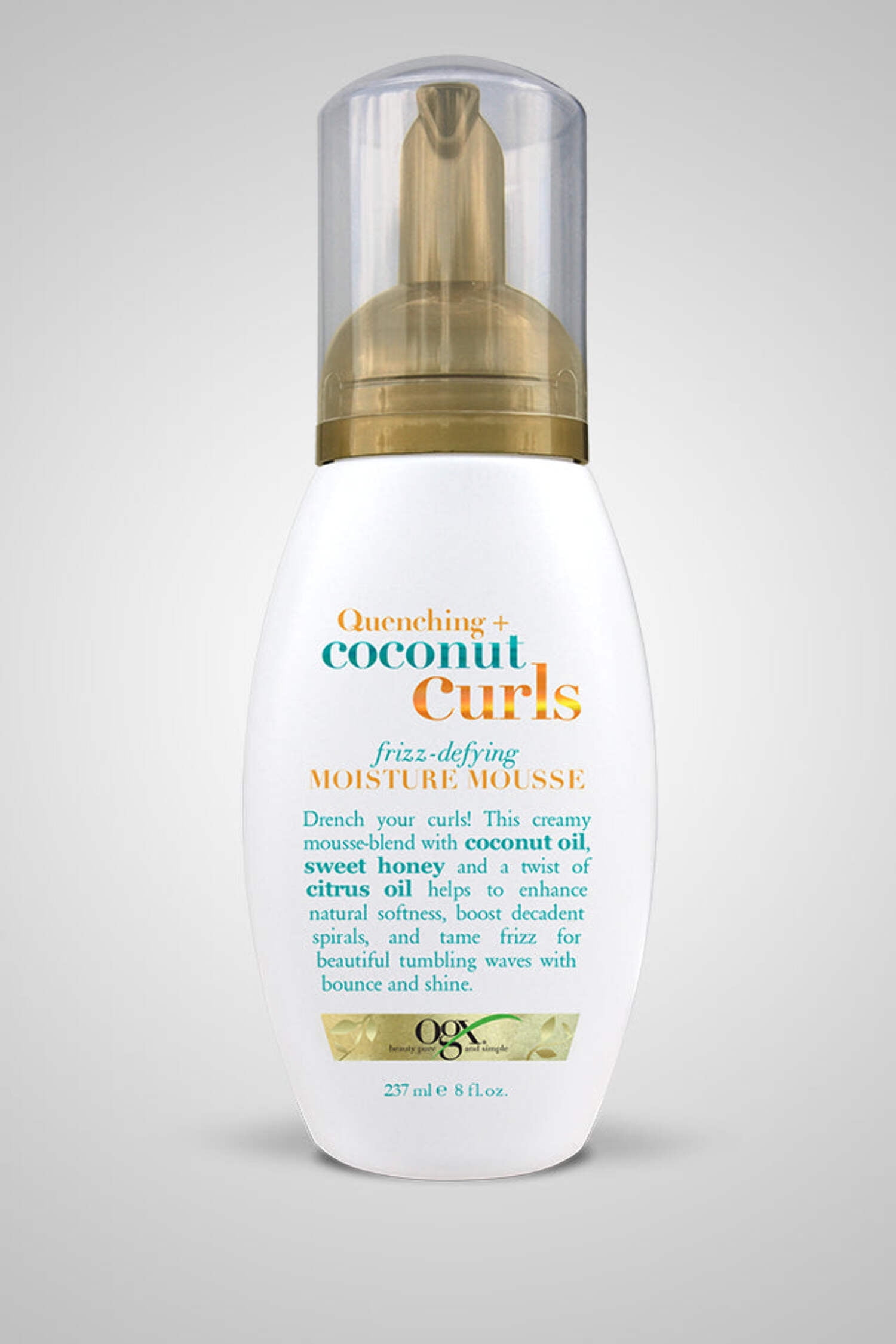 OGX Quenching + Coconut Curls Frizz-Defying Moisture Mousse, 8 fl oz