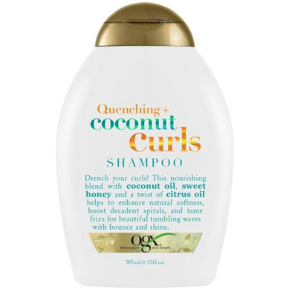 OGX Quenching + Coconut Curls Shampoo, 13.0 FL OZ (Pack of 3)