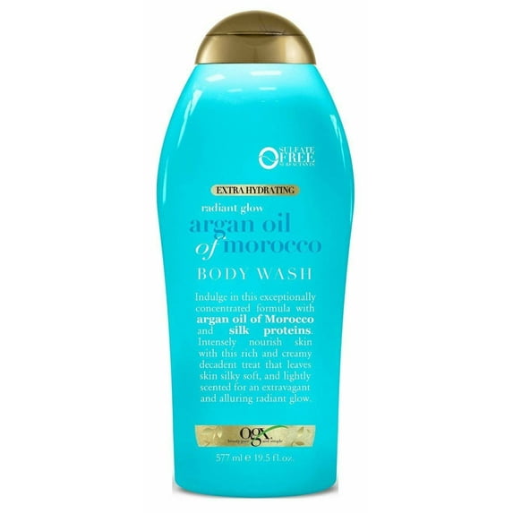 OGX Radiant Glow Argan Oil of Morocco Body Wash 19.5 oz (Pack of 3)