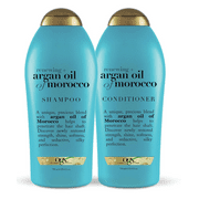 OGX Renewing + Argan Oil Moisturizing Daily Shampoo and Conditioner Set, 25.4 fl oz
