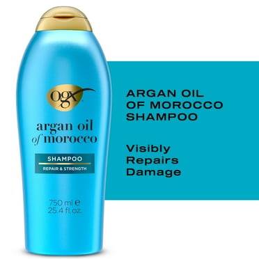OGX Renewing + Argan Oil Moisturizing Daily Shampoo to Soften & Strengthen, 25.4 fl oz