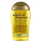 OGX Renewing + Argan Oil of Morocco Penetrating Hair Oil Treatment, Moisturizing & Strengthening Silky Hair Oil for All Hair Types, Paraben-Free, Sulfated-Surfactants Free, 3.3 oz (Pack of 2)