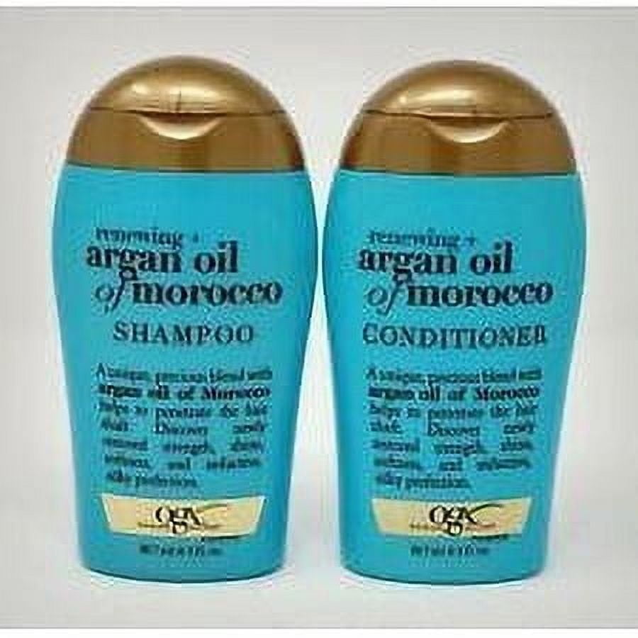 OGX Renewing Argan Oil Of Morocco Shampoo & Conditioner Travel Size - 3oz Each