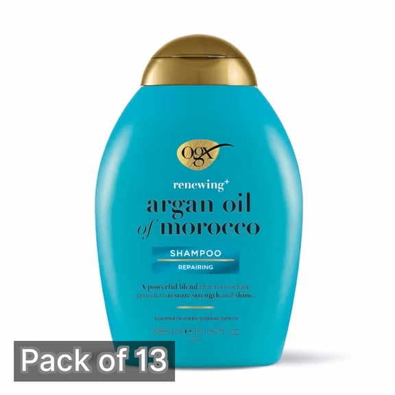 OGX Renewing + Argan Oil of Morocco Hydrating Hair Shampoo 13 fl oz Bottle - Pack of 13