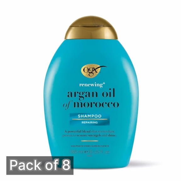 OGX Renewing + Argan Oil of Morocco Hydrating Hair Shampoo 13 fl oz Bottle - Pack of 8