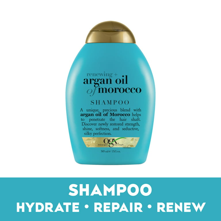 OGX Renewing Argan Oil of Morocco Moisturizing Daily Shampoo, 13 fl oz - Walmart.com